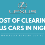 Cost of Clearing Lexus Cars