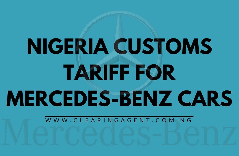 Customs Tariff for Mercedes-Benz Cars